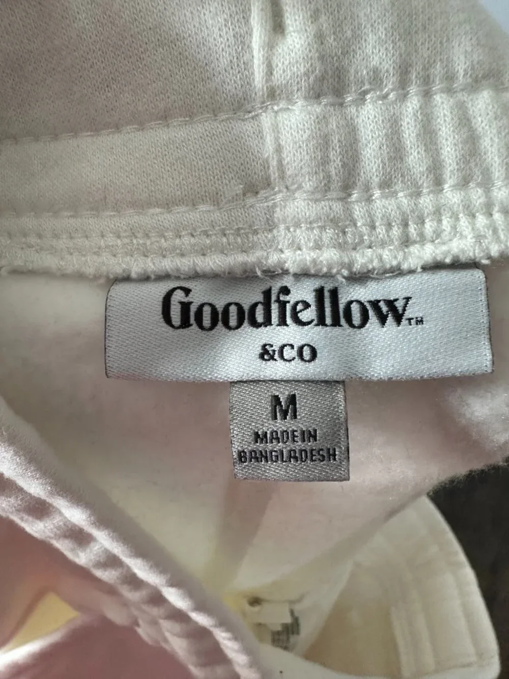 Goodfellow White Cream Men's Medium Lounge Shorts